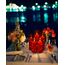 Da by LED Kerzen mit Eingelassener Lichterkette，Batteriebetriebene Kerzen mit Fernbedienung und 24 Stunde Timer，Flackernde Led Kerzen Für Weihnachtsdekoration,Heimdekoration(rot, 5er-Set)