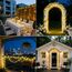 Dekofun Solar Lichterkette Außen,10M 100 LED Efeu Lichterkette mit Speicherfunktion, 8 Modi Wasserdicht Efeu Künstlich Girlande für Garten Balkon Zaun Aesthetic Party Wand Frühling Outdoor Deko