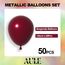 AULE Luftballons Weinrote Dunkelrot Metallic: 50 Stück 12 Zoll Luftballon Burgunder Helium Ballons Bordeaux Latex Geburtstagsdeko für Geburtstag Party Hochzeit Valentinstag Graduation Deko