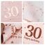 Servietten 30. geburtstag, 30 Stück Rosa Geburtstags Servietten, Happy Birthday 30 Servietten, 3-Lagig Milestone 30 Tischdekoration Papierservietten für Frau Geburtstag Feiern Party Jubiläum