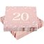Servietten 20. geburtstag, 30 Stück Rosa Geburtstags Servietten, Happy Birthday 20 Servietten, 3-Lagig Milestone 20 Tischdekoration Papierservietten für Junge mädchen Geburtstag Feiern Party Jubiläum
