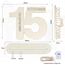 Seutgjie Deko 15 Geburtstag Mädchen Junge 2011-2026, Geldgeschenke Geburtstag 15 mit LED Lichterkette Geschenkpapier, 15 Jahre Jubiläum Kristallhochzeit Hochzeitstag Holz Schild Gästebuch