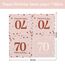 Servietten 70. geburtstag, 30 Stück Rosa Geburtstags Servietten, Happy Birthday 70 Servietten, 3-Lagig Milestone 70 Tischdekoration Papierservietten für Frau Geburtstag Feiern Party Jubiläum
