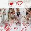 AIVEKE Herz Konfetti Hochzeit - Glitter Rot Konfetti für Geburtstag, Tischdeko, Heiratsantrag, Jahrestag, Valentinstag Dekoration