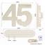 Seutgjie Originelle Geschenk 45 Geburtstag Mann Frau 1981-2026, 45 Hochzeitstag Holz Schild Gästebuch, Geldgeschenke Geburtstag 45 mit LED Lichterkette Geschenkpapier, 45 Geburtstag Deko