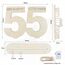 Seutgjie Originelle Geschenk 55 Geburtstag Frau Mann 1971-2026, 55. Geburtstag Deko, Geldgeschenke Geburtstag 55 mit LED Lichterkette Geschenkpapier, Geburtstagskarte 55 Holz Schild Gästebuch