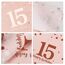 Servietten 15. geburtstag, 30 Stück Rosa Geburtstags Servietten, Happy Birthday 15 Servietten, 3-Lagig Milestone 15 Tischdekoration Papierservietten für mädchen Geburtstag Feiern Party Jubiläum