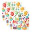 40 Stück servietten geburtstag, 33x33cm tischdeko geburtstag servietten,Bunte Luftballons, Kuchen, servietten kindergeburtstag für Junge Mädchen Geburtstag Party Deko