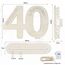 Seutgjie Originelle Geschenk 40 Geburtstag Frauen Männer 1986-2026, Deko 40 Jahre Geburtstag Jubiläum Rubinhochzeit, Geldgeschenke Geburtstag 40 Holz Schild mit LED Lichterkette Geschenkpapier