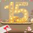 Seutgjie Deko 15 Geburtstag Mädchen Junge 2011-2026, Geldgeschenke Geburtstag 15 mit LED Lichterkette Geschenkpapier, 15 Jahre Jubiläum Kristallhochzeit Hochzeitstag Holz Schild Gästebuch