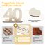 Seutgjie Originelle Geschenk 40 Geburtstag Frauen Männer 1986-2026, Deko 40 Jahre Geburtstag Jubiläum Rubinhochzeit, Geldgeschenke Geburtstag 40 Holz Schild mit LED Lichterkette Geschenkpapier