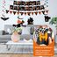 AMLOOPH Halloween Deko Innen Set - Gruselige Party Dekoration Mit Wiederverwendbarer Girlande, Banner, Luftballons, Fledermaus, Geist, Kürbis für Türdeko