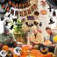iZoeL XXL Halloween Partydeko Gruselig Party Stoff, Horror HAPPY HALLOWEEN Girlande,Spiralen Deckendeko,Skelettgeister, Tischdecke,Gruselige Luftballons, Gruselig Party Deko