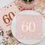 Servietten 60. geburtstag, 30 Stück Rosa Geburtstags Servietten, Happy Birthday 60 Servietten, 3-Lagig Milestone 60 Tischdekoration Papierservietten für Frau Geburtstag Feiern Party Jubiläum
