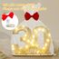 Seutgjie Originelle Geschenk 30 Geburtstag Frauen Männer 1996-2026, 30 Geburtstag Deko Tischdeko Perlenhochzeit, Geldgeschenke Geburtstag 30 mit LED Lichterkette Geschenkpapier Holz Schild Gästebuch