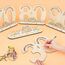 Seutgjie Originelle Geschenk 30 Geburtstag Frauen Männer 1996-2026, 30 Geburtstag Deko Tischdeko Perlenhochzeit, Geldgeschenke Geburtstag 30 mit LED Lichterkette Geschenkpapier Holz Schild Gästebuch