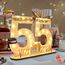 Seutgjie Originelle Geschenk 55 Geburtstag Frau Mann 1971-2026, 55. Geburtstag Deko, Geldgeschenke Geburtstag 55 mit LED Lichterkette Geschenkpapier, Geburtstagskarte 55 Holz Schild Gästebuch