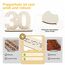 Seutgjie Originelle Geschenk 30 Geburtstag Frauen Männer 1996-2026, 30 Geburtstag Deko Tischdeko Perlenhochzeit, Geldgeschenke Geburtstag 30 mit LED Lichterkette Geschenkpapier Holz Schild Gästebuch