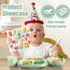 40 Stück servietten geburtstag, 33x33cm tischdeko geburtstag servietten,Bunte Luftballons, Kuchen, servietten kindergeburtstag für Junge Mädchen Geburtstag Party Deko