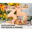 Giftota - 2026 Originelle 35 Geburtstag Geschenk Frauen & Männer - Geldgeschenke Geburtstag 35 mit LED Lichterkette Ständer - Holz-Schild Gästebuch - 35 Geburtstag Deko - Personalisierbares Geschenk