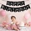 Happy Birthday Girlande Schwarz, Girlande Geburtstag 5 Meter, Happy Birthday Banner, Alles Gute Zum Geburtstag BannerSchild, GeburtstagDeko Zubehör Party Dekoration Banner für Erwachsene Kinder