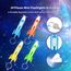 Piucrty Mitgebsel Kindergeburtstag Raketen Mini Taschenlampe Schlüsselanhänger Kinder 24Pcs Nützliche Gastgeschenke Kleinigkeiten Give Aways Tombola Preise Kleine Geschenke Wundertüte Goodie Bag