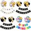 Luftballons Geburtstag Dekoration Set, Gold Silber Geburtstagsdeko Happy Birthday deko Banner Party Deko Geburtstag Set mit Gold Silber Happy Birthday Luftballons Konfetti Ballons