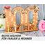 Giftota - 2026 Originelle 100 Geburtstag Geschenk Frauen & Männer - Geldgeschenke Geburtstag mit LED Lichterkette Ständer - Holz-Schild Gästebuch - 100 Geburtstag Deko - Personalisierbares Geschenk