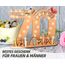 Giftota - 2026 Originelle 70 Geburtstag Geschenk Frauen & Männer - Geldgeschenke Geburtstag 70 mit LED Lichterkette Ständer - Holz-Schild Gästebuch - 70 Geburtstag Deko - Personalisierbares Geschenk