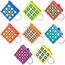 Otuuz Tic Tac Toe Schlüsselanhänger für Kinder Tic Tac Toe Mitgebsel Kindergeburtstag Minispiele Schlüsselanhänger für Jungen Mädchen Geschenke für Valentinstag, Schulklassen, Klassenpreise
