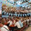 AhfuLife Oktoberfest Wimpelkette Bayerische Deko, 2 Stück 14 x 21cm - 10m Bayerisch Wiesn Blau/Weiß Dreieck Banner, Oktoberfest Girlande Wimpel für Oktoberfest Party Hausgarten Bar Bierzelte Bierfest