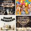 Luftballons Geburtstag Dekoration Set, Gold Silber Geburtstagsdeko Happy Birthday deko Banner Party Deko Geburtstag Set mit Gold Silber Happy Birthday Luftballons Konfetti Ballons