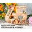 Giftota - 2026 Originelle 65 Geburtstag Geschenk Frauen & Männer - 65 Eiserne Hochzeit - Geldgeschenke 65 mit LED Lichterkette Ständer - Holz-Schild Gästebuch - 65 Geburtstag Deko - Hochzeitsgeschenke