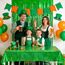 Party Tischdecke Grün Glitzer 2 Stück - Geburtstag Tischdecken Foil Plastik Einweg Party Deko für Dschungel Craft Jurassic Dino Sommer Traktor Hawaii Aloha Lion Fußball St Patrick's Day Party