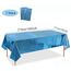 Tischdecke Geburtstag Blau Glitzer 2 Stück - Foil Party Tischdecken Einweg Deko für Frozen Winter Gefrorene Schneeflocke Meerjungfrau Unterwasserwelt Geburtstag Gender Reveal Party Deko