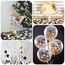 Konfetti 6000 Stück, Rund Konfetti Geburtstag Hochzeit Streudeko Papier Confetti für Geburtstag Hochzeit Party Dekoration(Schwarz-Gold)