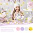 Konfetti 6000 Stück, 70g Rund Papier Konfetti Geburtstag Hochzeit Streudeko Confetti für Geburtstag Hochzeit Party Dekoration (Lila und Gold, 2,5cm)