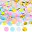 Konfetti Bunt 6000 Stück, 2.5cm Konfetti Geburtstag Groß, 70g Mehrfarbig Runde Streudeko Tischdeko, Papier Confetti für Geburtstag Hochzeit Party Dekoration (Rosa und Gold)