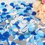 Konfetti 6000 Stück, Konfetti Geburtstag Hochzeit Streudeko Papier Confetti für Luftballons, Geschenkbox, Dekoration für Geburtstag(BLAU, 2.5cm)