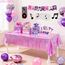 Tischdecke Geburtstag Rosa Glitzer 2 Stück - Party Tischdecke Wasserabweisend Einweg Deko für Kpop Dollhouse Einhorn Mädchen Prinzessin Hello Wutz Schulkind Party