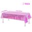 Tischdecke Geburtstag Rosa Glitzer 2 Stück - Party Tischdecke Wasserabweisend Einweg Deko für Kpop Dollhouse Einhorn Mädchen Prinzessin Hello Wutz Schulkind Party
