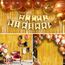 KERNOWO Lametta Vorhang Gold Glitzer,2 Stück Party Luftschlangen Party Hintergrund Folien Luftschlangen Dekoration für Geburtstagsdeko Neujahr Hollywood Hochzeit 90er Abschluss Graduation Party Deko
