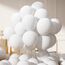 AULE Luftballons Weiß Helium Geburtstag: 50 Stück 12 Zoll Luftballon Weiss Ballons Latex Geburtstagsdeko Weiße für Hochzeit Junggesellenabschied Geburtstag Deko
