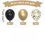 Luftballons Hochzeit 60 Stück 12 zoll Luftballons Schwarz Gold Schwarze Latex Ballons Goldene Metallic Konfetti Ballons für Geburtstag Verlobung Abschlussball EID Ramadan Silvester Party Deko