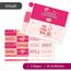 younikat 2 x Aufkleber-Set Lieblingsmensch und Ich liebe dich passend für zwei Duplo Pralinen Packungen I rosa pink I Geschenk-Idee Aufmerksamkeit I dv1367