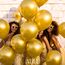 AULE Luftballons Gold Metallic Helium: 50 Stück 12 Zoll Luftballon Goldene Ballons Gold Latex Geburtstagsdeko für Graduation Jahrestag Junggesellenabschied Geburtstag Deko