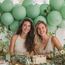 AULE Luftballons Salbeigrüne Geburtstag Helium: 50 Stück 12 Zoll Luftballon Salbei Grüne Ballons Latex Geburtstagsdeko für Hochzeit Junggesellenabschied Geburtstag Deko