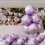 AULE Luftballons Lila Metallic Helium: 50 Stück 12 Zoll Luftballon Lavendel Ballons Hell Violett Latex Geburtstagsdeko für Geburtstag Party Hochzeit Babyparty Deko