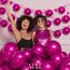 AULE Luftballons Pink Metallic Helium: 50 Stück 12 Zoll Luftballon Fuchsia Ballons Hot Pinke Latex Geburtstagsdeko für Valentinstag Hochzeit Geburtstag Deko