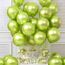 AULE Luftballons Grün Metallic Helium: 50 Stück 12 Zoll Luftballon Hell Grün Ballons Limettengrün Latex Geburtstagsdeko für Geburtstag Babyparty Dschungel Dinosaurier Deko